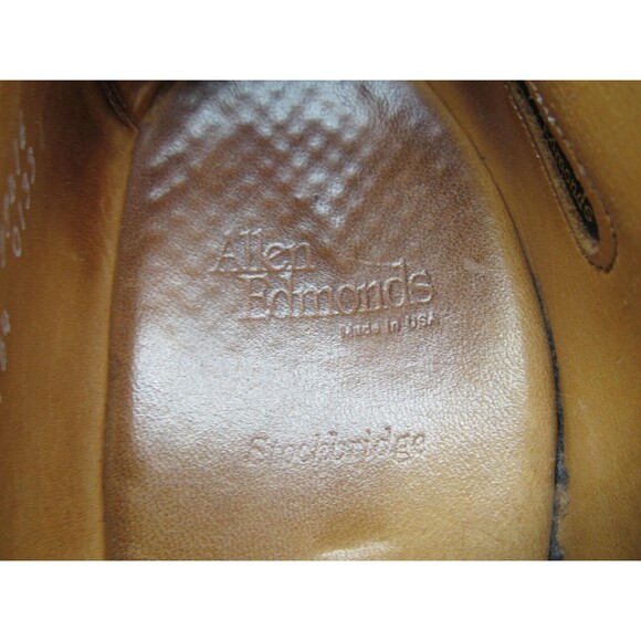 Allen Edmonds Stockbridge Brown Leather Split Toe Derbys  Mens Size 11 D - Picture 10 of 11